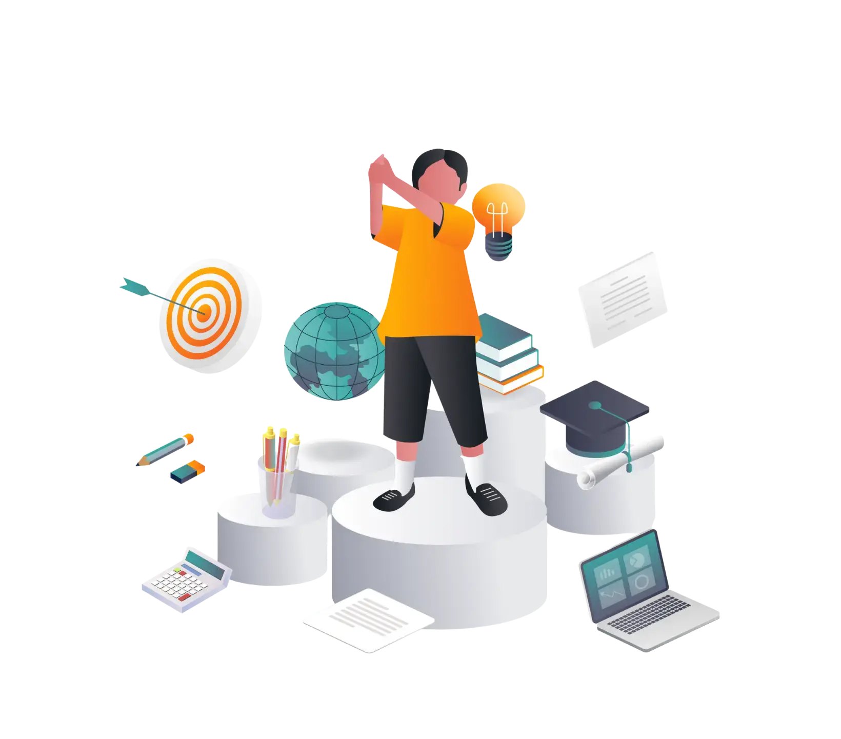 Monitor Student Progress Illustration